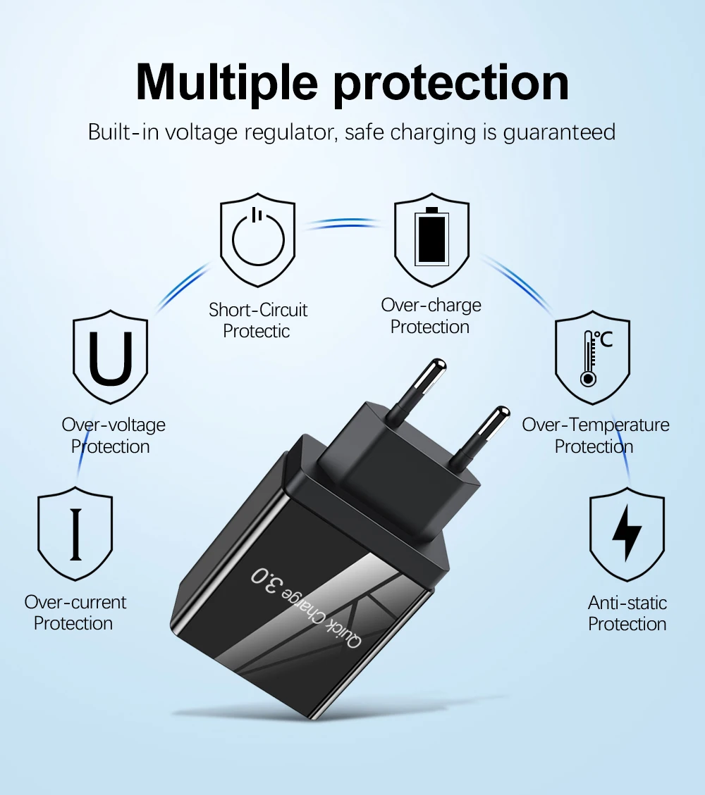 Зарядное устройство OLAF USB quick charge 4,0 для iPhone X 8 7 быстрое зарядное устройство для samsung A50 A30 S9 Xiaomi huawei qc 3,0 зарядное устройство для мобильного телефона