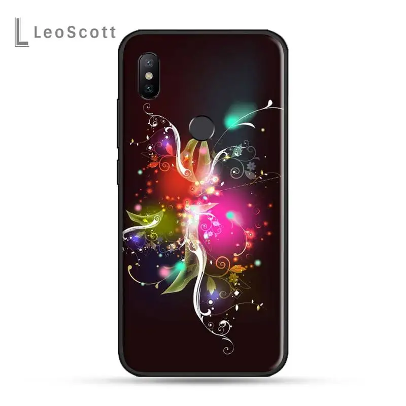 Colorful Lilies butterfly animal Phone Case For Xiaomi Redmi 7 8 9t a3 9se k20 mi8 max3 lite 9 note 9s 10 pro best flip cover for xiaomi