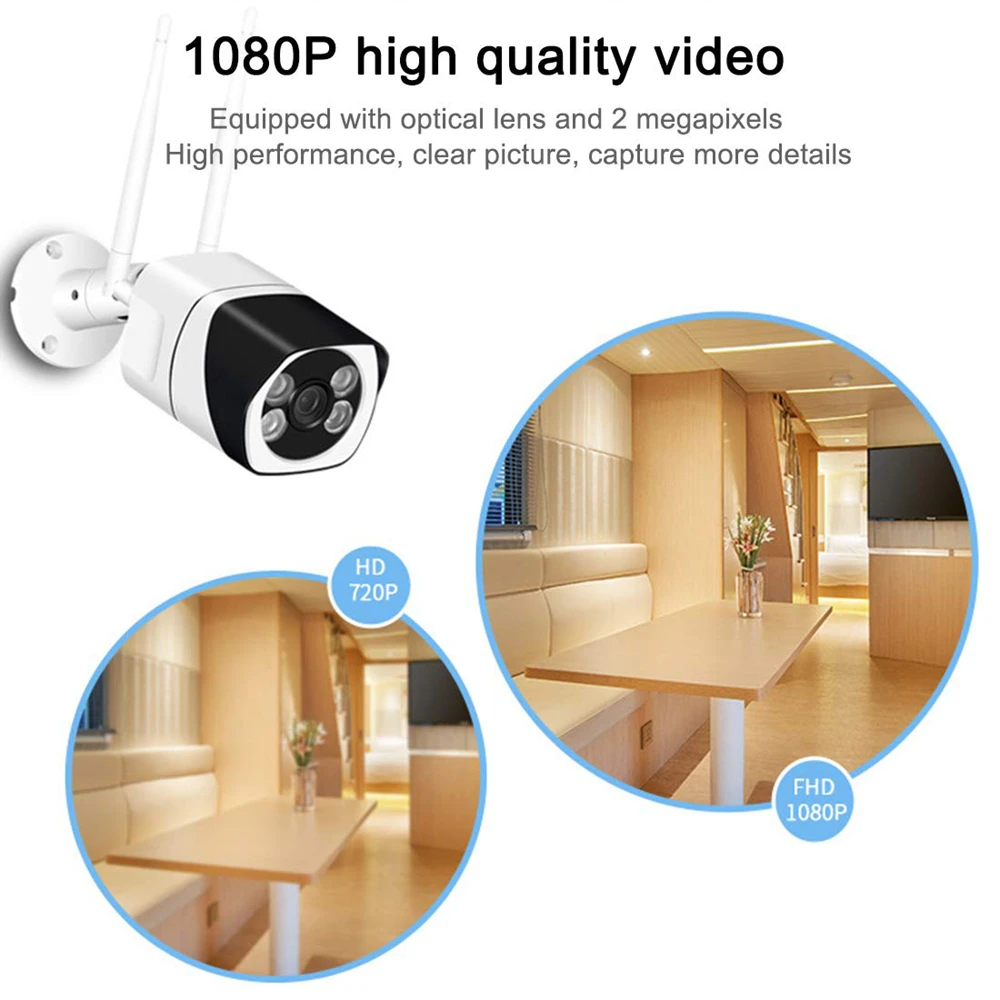 A-ZONE ip-камера 1080P наружная цилиндрическая камера безопасности с датчиком движения ночное видение P2P беспроводная Wifi CCTV видеонаблюдение