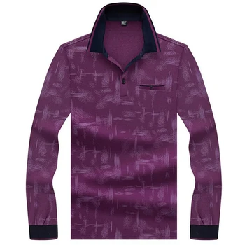 

2019 new polos High quality brand polo shirt Solid Business casual long sleeve printing men shirt polo Brand men's clothing