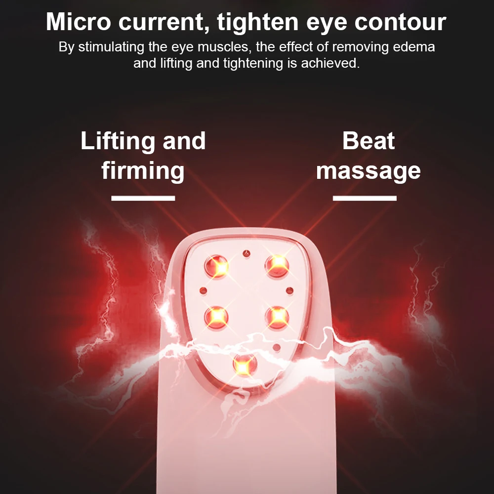 Electric Eye Massager Pen Dark Circle Facials Vibration Thin Face Anti Bag Pouch & Wrinkle Radio Frequency Beauty Tool 5 colors Eye Massager