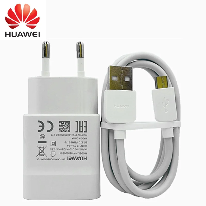 

HUAWEI Originele 5v 2a EU lader + micro adapter usb tpye c voor nova 3i 2i honor 8x 7c p6 p7 p8 p9 p10 lite mate 7 8 9 10 S Y6