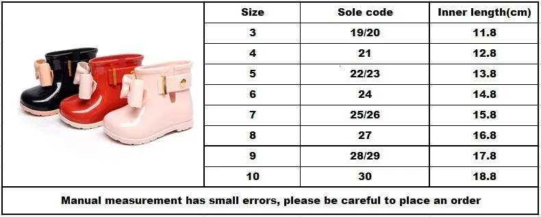 Популярные детские весенне-осенние резиновые сапоги теплые красивые резиновые сапоги с бантиком резиновая обувь для малышей