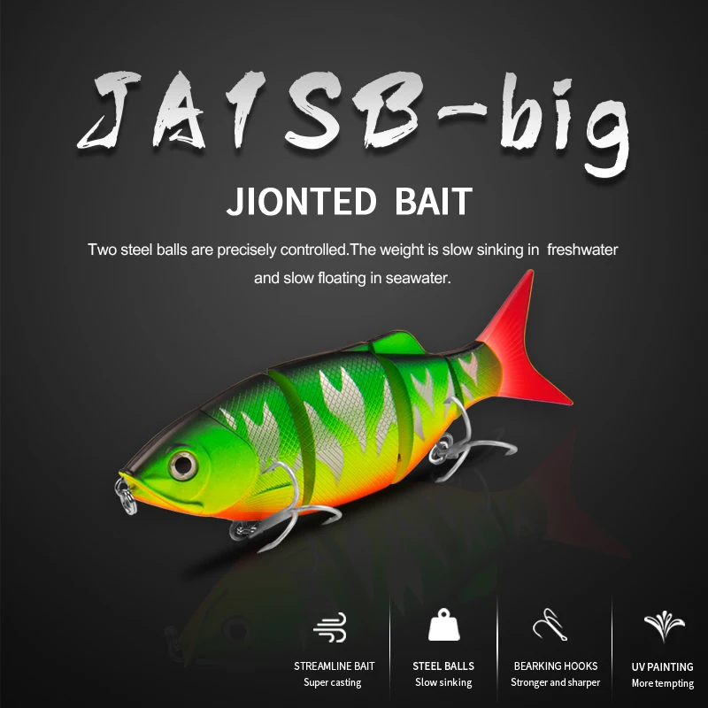 Swimbait Jointed Bearking, Hard Swimbaits, Fishing Lure, Water Lure