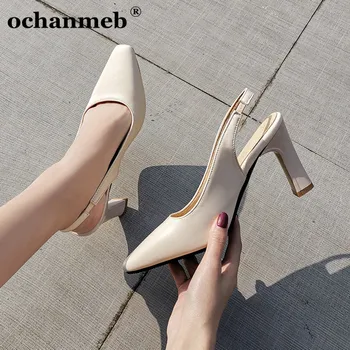 

ochanmeb High Heels Pumps Women Shoes Pointed Toe Sexy Ladies Largest Size 46 Pumps for Spring Summer Female Slingback Pumps 33