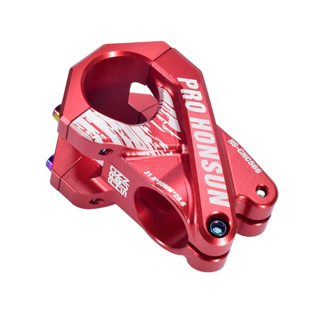 PROHONSUN внедорожный MTB велосипедный стержень 50*28,6*31,8 мм высокопрочный CNC DH/XC/AM алюминиевый сплав горный велосипед стоячий пар