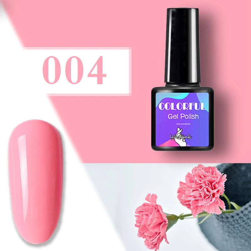 004 4 шт./компл. гель для ногтей, лак для ногтей, Professional/Базовое покрытие для ногтей грунтовка Полупостоянный УФ светодиодный Гель-лак для ногтей Белый Черный био-Гели Soak off набор гель Лаки - Цвет: 004
