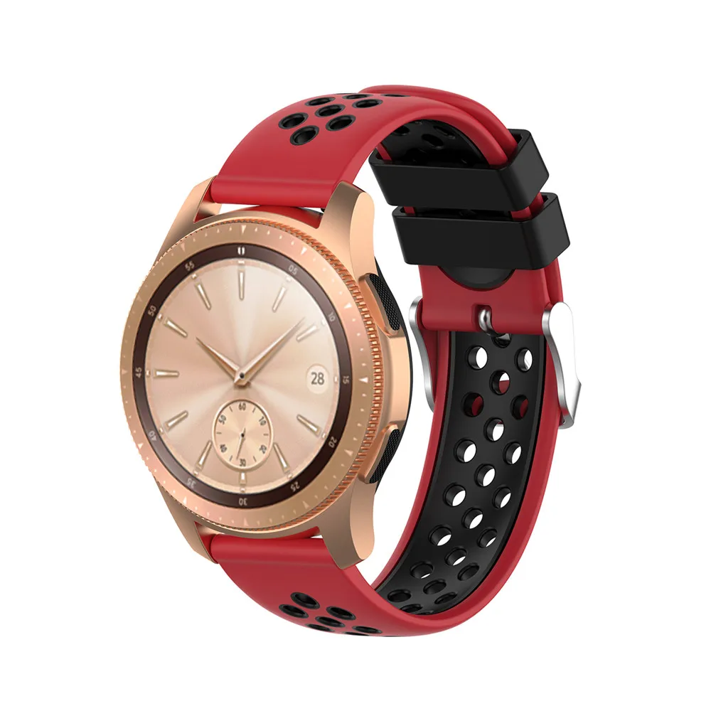 Силиконовый ремешок 20 мм для Garmin VIVOMOVE 3/HR Sport для samsung Galaxy Watch 42 мм R815 для Timex Weekender/Expedition