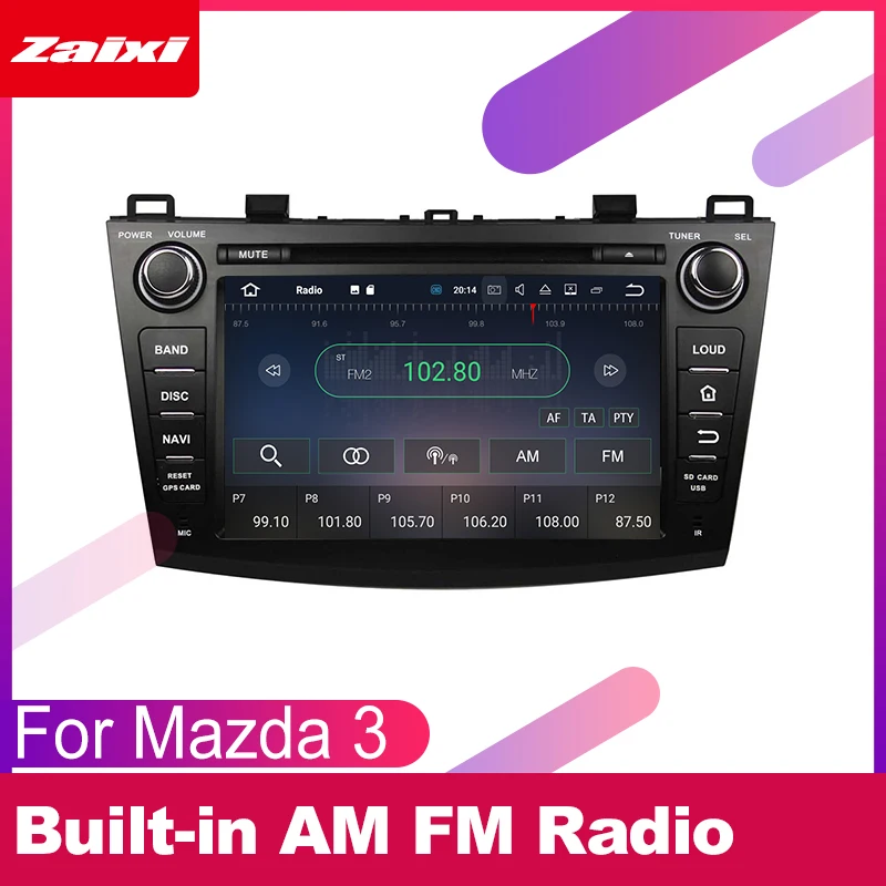 ZaiXi 2 DIN Автомобильный dvd-плеер gps-навигатор для Mazda 3 2010~ 2013 автомобильное мультимедиа андроид экран системы радио стерео