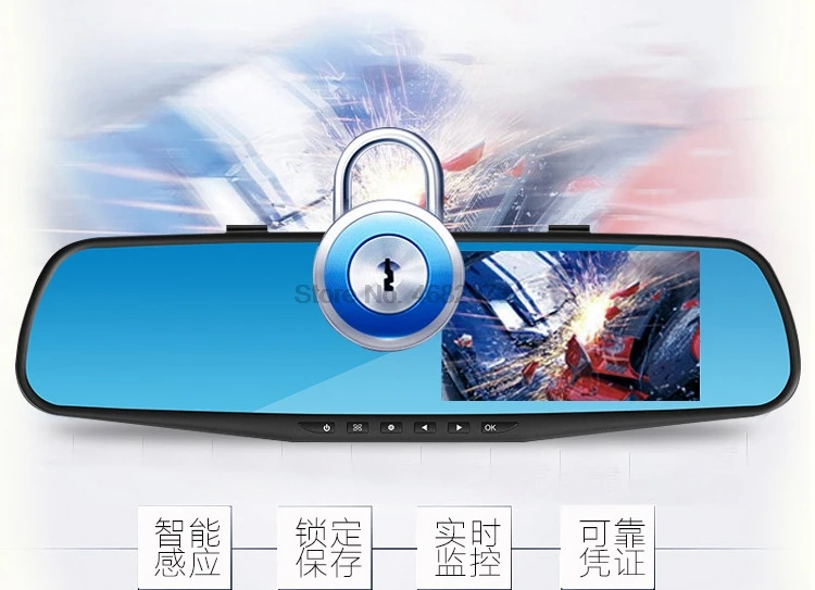 Dhl ИЛИ ems 20шт 4 3 дюймовый ЖК-экран 1080P F1200Mega пиксель Автомобильный цифровой