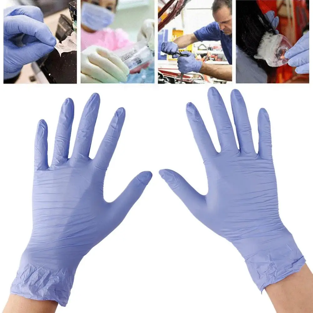 50 Pair Tattoo Nitrile Rubber Gloves Disposable Sterilized High Elasticity Tattoo Latex Gloves Finger Protector Tattoo Supplies football gloves student goalkeeper wear resistant high quality thick latex gloves goalkeeper training gloves