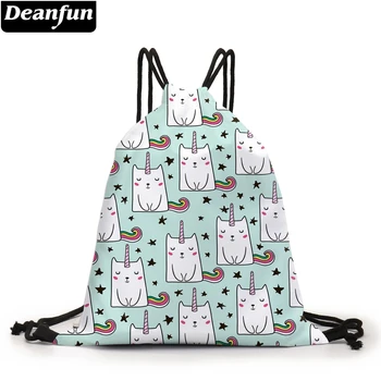 

Deanfun Fashion Drawstring Bag Lovely Unicorn Pattern Backpack Cute Girls School Bags 60384