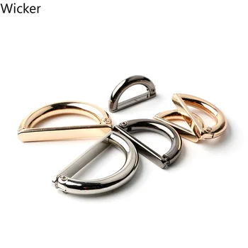 

20/28/35 Mm D Shape Ring Multi-usage Fastener Buckles for Handbag Overcoat Shoes Belt Metal Plating Sewing Accesory 2 pcs/pack
