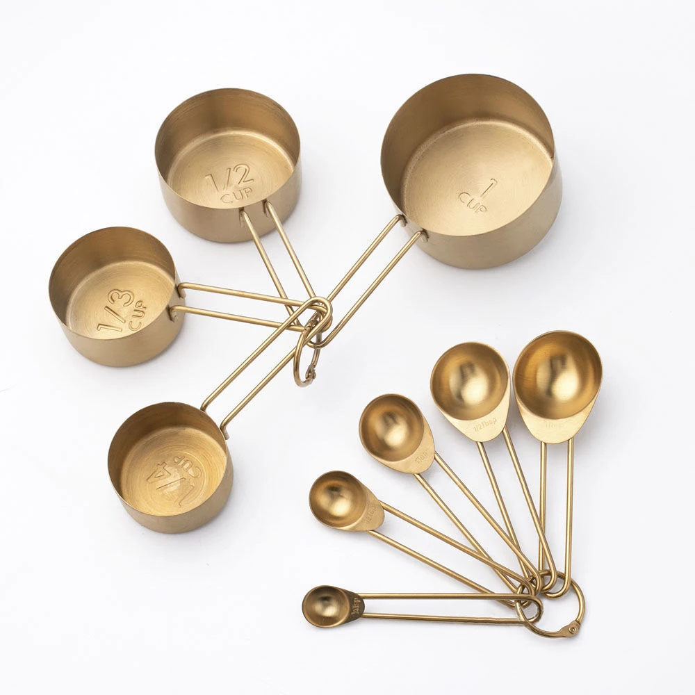 

New 1/4/5/9 Pcs Stainless Steel Scoop For Baking Sugar Coffee Titanium Measuring Tool Teaspoon Measuring Cup Spoon Accessorie