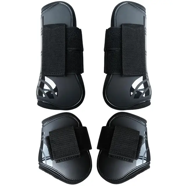 Equestrian supplies Horse shin guards Front Hind Leg Boots Horse Leggings Equine Leg Guard Horse Tendon Protection hoof guards
