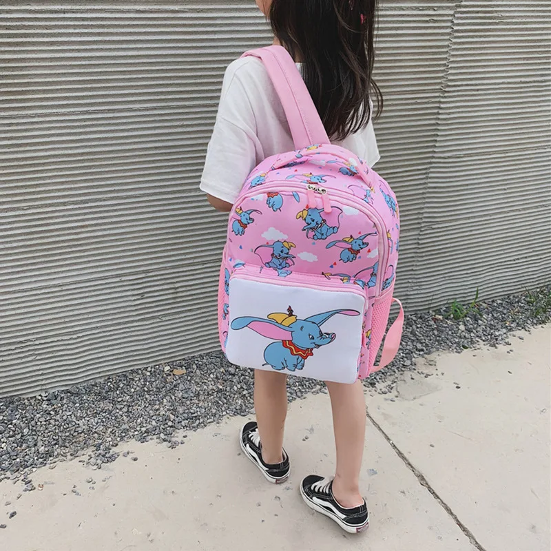 Dumbo, детский рюкзак с защитой от потери,, Дисней, детский сад, школьная сумка, мультяшная сумка для начальной школы, Детский рюкзак для путешествий