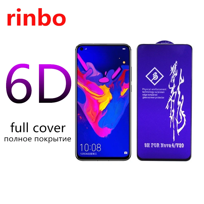 Rinbo полное покрытие Закаленное стекло пленка для Huawei Honor 30i 20 Pro View 30 8X 9X 10i 20i 9 10 Lite