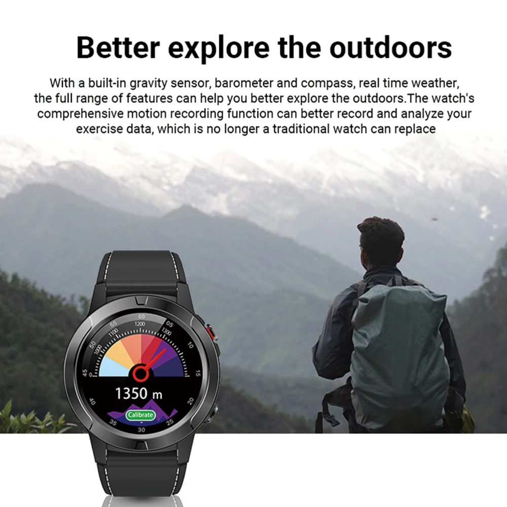 Havit GPS Sport Smart Watch Capacitor Full Round