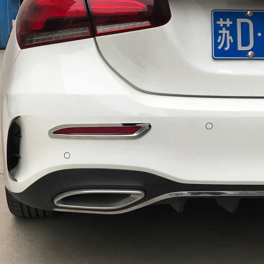 Для Mercedes Benz A Class W177 V177 A180 A200 A220 A250 задний бампер световые наклейки лента наклейка