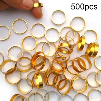 

500 Pcs Metal Bird Foot Ring Bands Clip on Leg Rings for Pigeon Dove Chicks Bantam Quail Lovebirds Finch Small Poultry