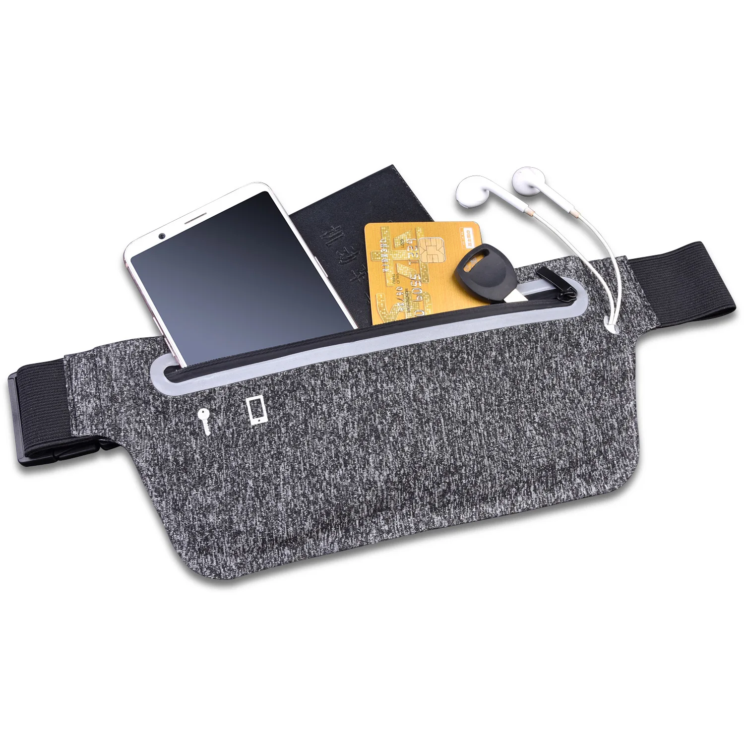 

Men And Women Fitness Running Riding Wallet Waterproof Multi-functional Outdoor Sport Waist Bag Morning Exercise Hidden Phone Co
