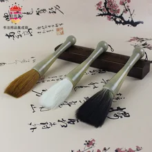 Сверхбольшая кисть для письма HaoShou белая Органическая штанга Китайская каллиграфия кисть для козьего волоса Langhao Bear без покраски основная щетка