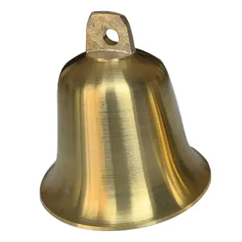 

1 Pc Creative Chic Unique Temple Wind Chime Brass Bell Pendant Class Bell Round Mouth Bell for Yard Wall Temple School