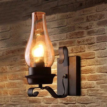 

loft abajur glass ball living room corridor bedside cabecero de cama bedroom lamp