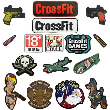 

CrossFit Vader's Fist Military PVC Tactical Morale Patch Badges Emblem Applique Hook Patches For Clothes Backpack Accessories