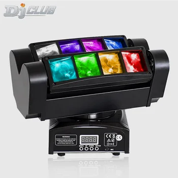 

Led Moving Head 8X10W Mini Spider Light With Rgbw Dmx Beam For Led Bar Disco Dj Effect Light