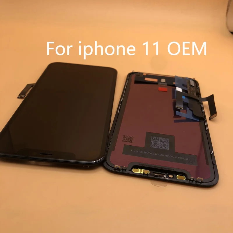 OEM lcd Pantalla для iphone X 11 pro max lcd дисплей кодирующий преобразователь сенсорного экрана в сборе для iphone 11 для iphone 11 дисплей