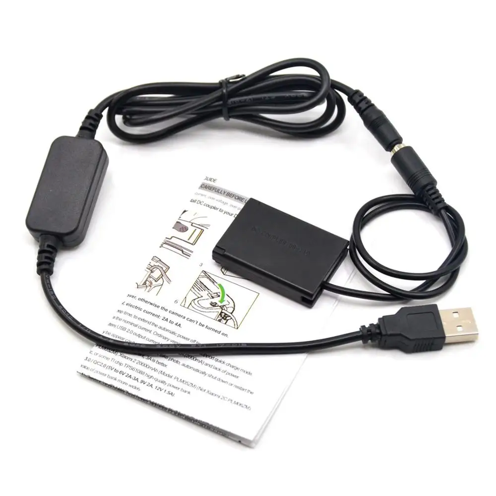 DR-110 DC Coupler NB-13L NB13L Dummy Battery+USB Power Cable Adapter for Canon Camera G7XMark II SX620 HS SX720 HS G5X G7X G9X
