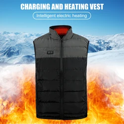Ultra-thin Dual Control Smart USB Heating Vest Outdoor Camping Hiking Golf Warm Electric Thermal Clothing Down Waistcoat