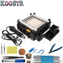 Gordak 863 Тепловая пушка горячего воздуха паяльная станция BGA+ Электрический паяльник+ Инфракрасная станция предварительного нагрева с бесплатными подарками