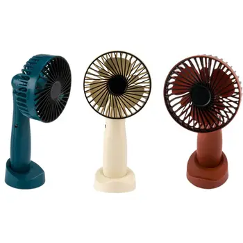 

Mini Portable USB Charging Fan Rotating Handheld Desktop Cooling Fan Cooler Mobile Phone Holder Supplies F42B