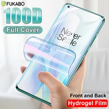 Protector de pantalla 100D para Oneplus 8 Pro 8T, película protectora para 7T 6T 6 7 Pro, cubierta completa frontal y trasera de Hidrogel, no cristal
