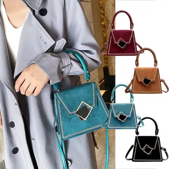

New Fashion Handbags Delicate Design PU Leather Women Shoulder Messenger Bag Simple Totes Vintage Shopping Handbags