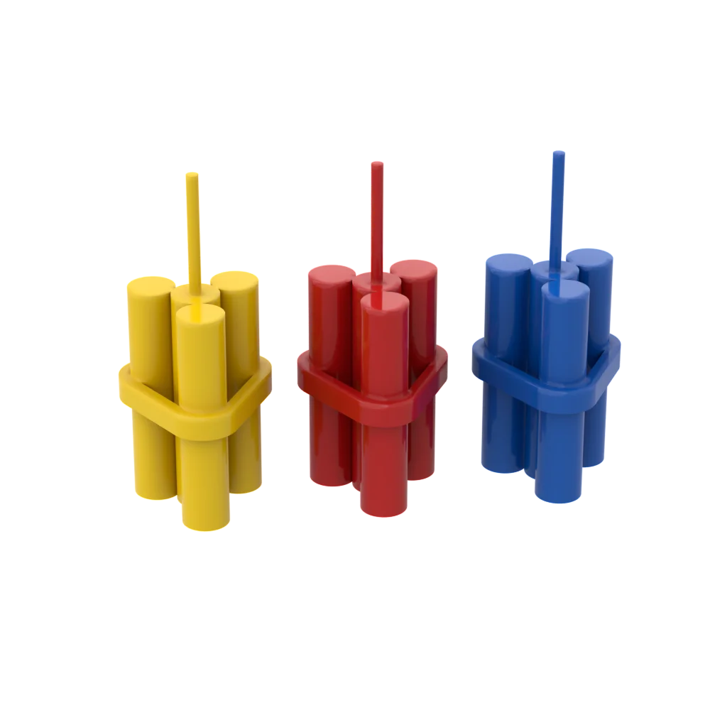 BuildMOC 64728 динамит игрушка для конструктора детали DIY конструкция классический