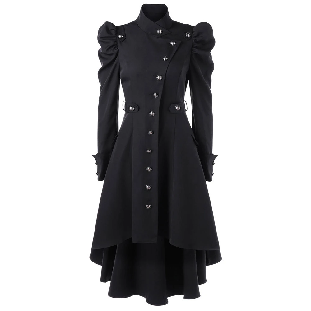 Sluier Traditie Perth Vrouwen Vintage Jas Steampunk Lange Jas Gothic Overjas Dames Retro Jas Luxe  Zwaluwstaart Veste Femme Solid Slim Bovenkleding|Eenvoudige Jassen| -  AliExpress