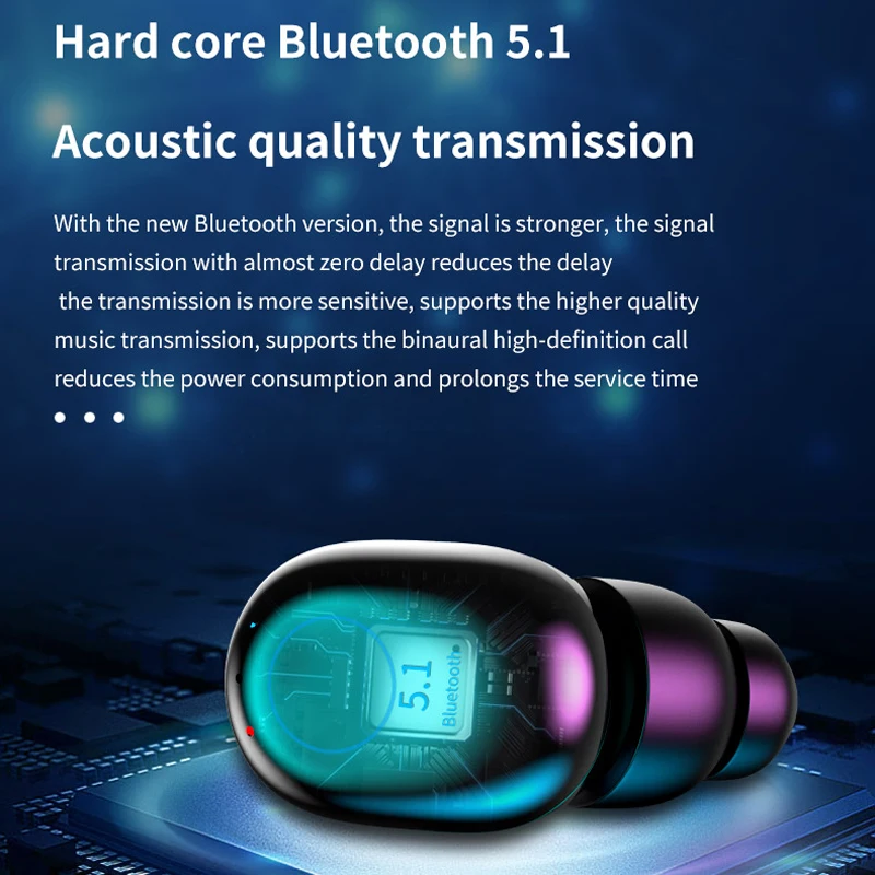 REHIMM True Wireless Bluetooth Earphone V5 1 TWS Headphones In Ear Mini Earbuds Sport Headsets Touch Control for Huawei Xiaomi