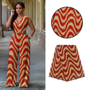

ankara fabric wax african fabric 100% Cotton high quality african wax prints fabric 2019 soft Wax fabric 6yard for dress 015