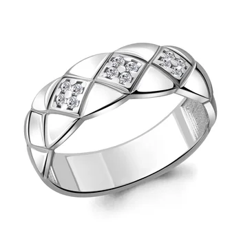

Ring AQUAMARINE with cubic, silver 925