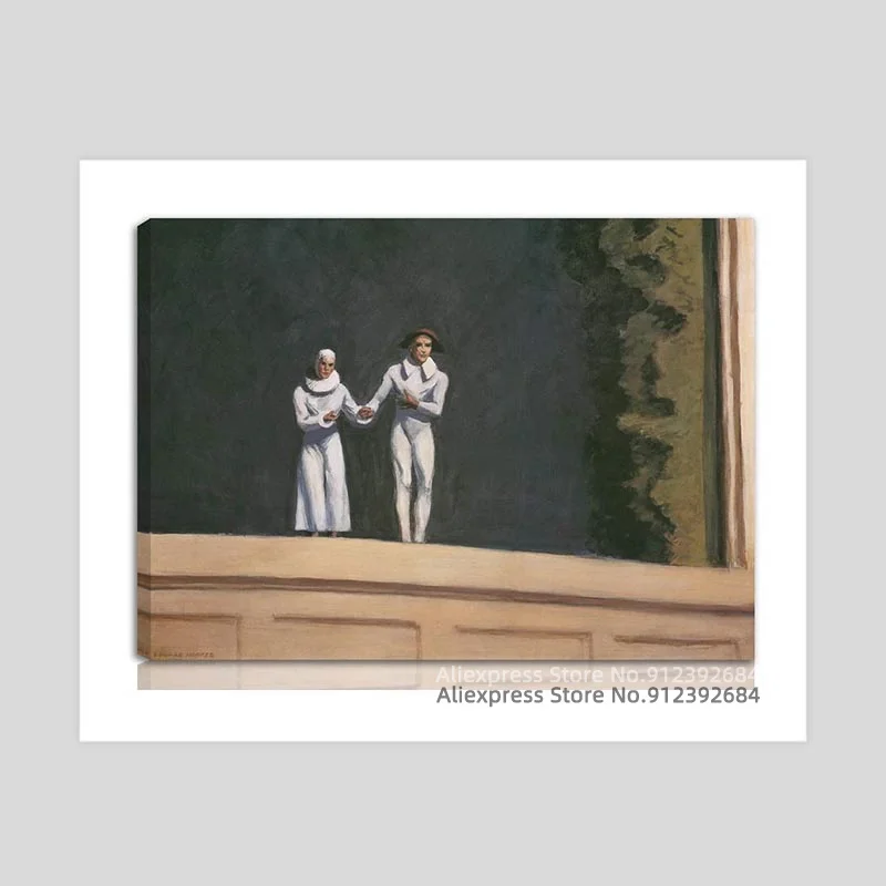 Эдвард Хоппер Печать на холсте жикле-знаменитые картины для изобразительного