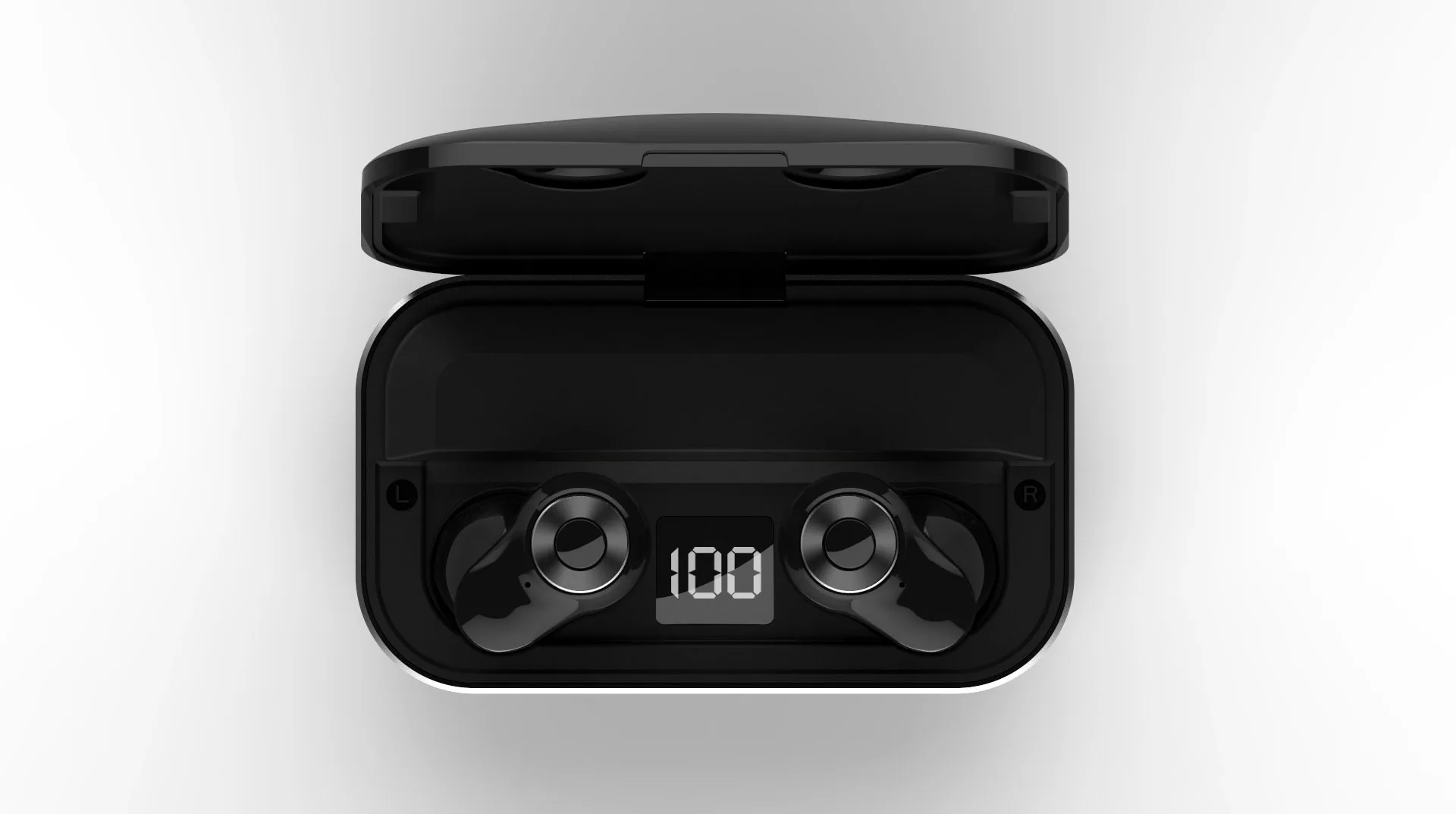 A6 Новые Bluetooth наушники Airdots Pro Fone De Ouvido, беспроводная гарнитура, спортивные наушники с зарядным устройством, 3500 мАч, супер бас - Цвет: Черный
