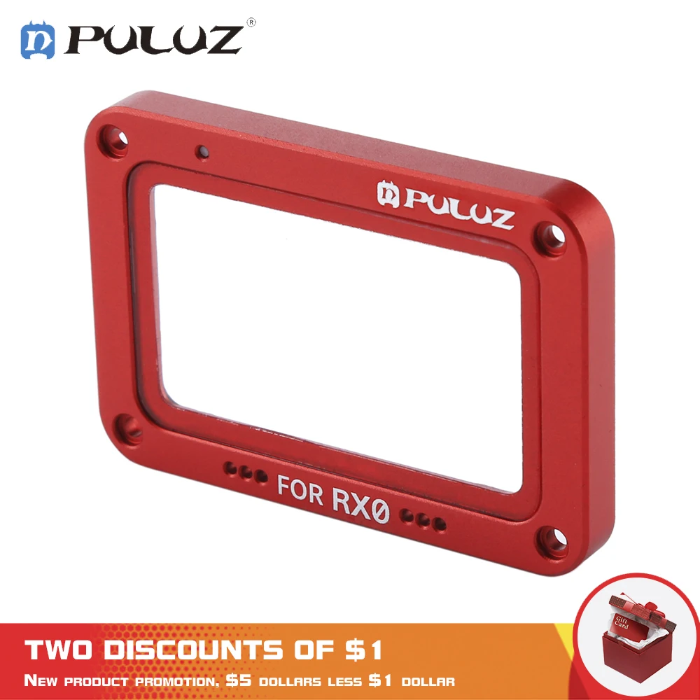 

PULUZ Aluminum Alloy Flame + Tempered Glass Lens Protector for Sony RX0 / RX0 II, with Screws and Screwdrivers(Black)
