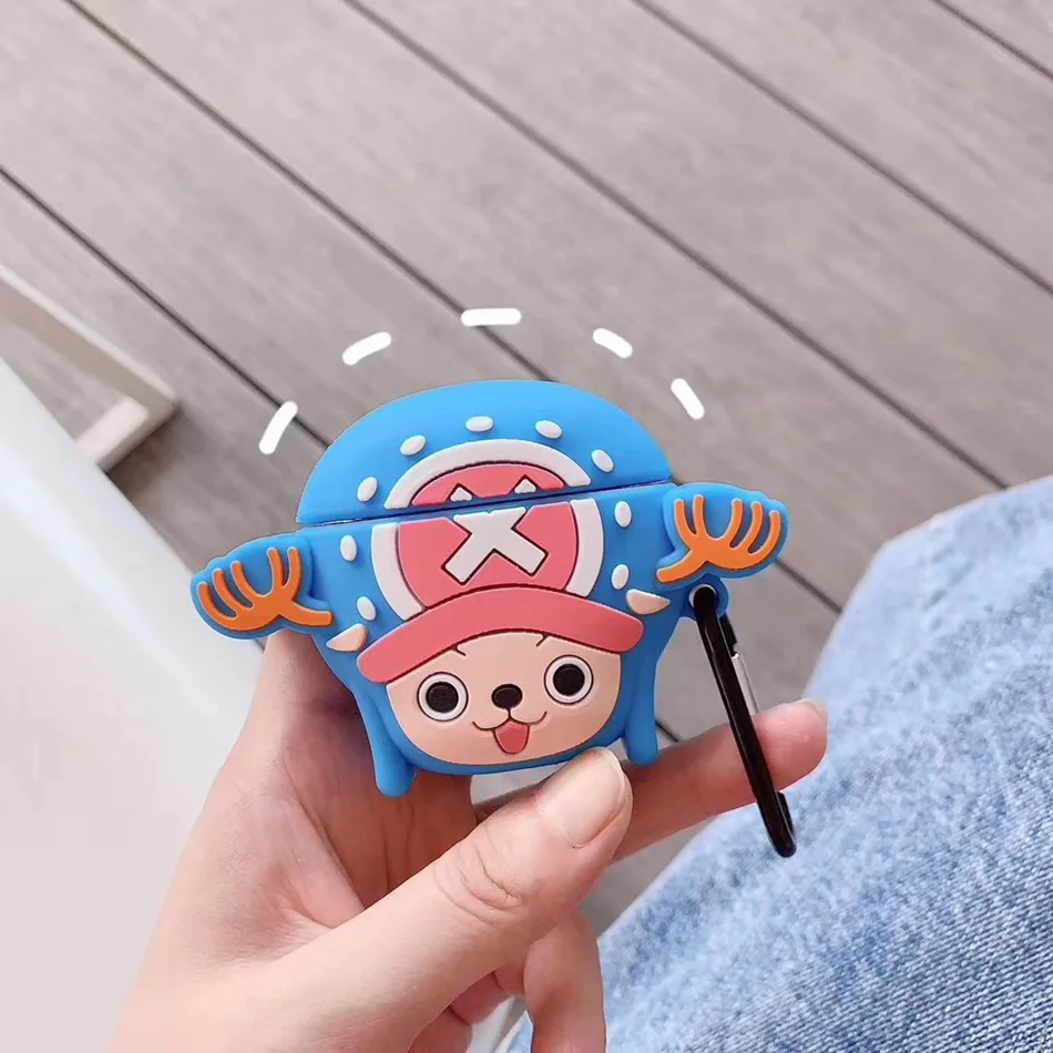 

Earphone Case for Airpods 2 Case Silicone Cute Girl Cartoon Cover for Apple Air Pods 1 Case Squirrel Anime Accessories Keyring