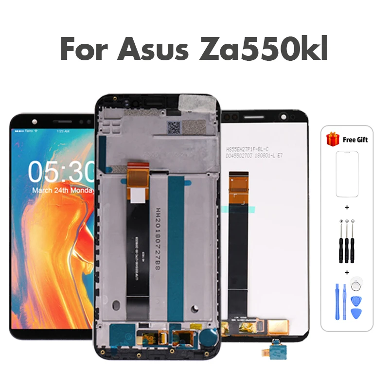 ЖК дисплей ZA550KL дигитайзер сенсорного экрана для Asus Zenfone Live L1 с рамкой ремонт