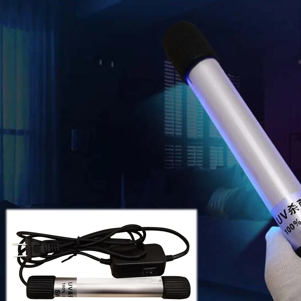 5W UVC Germicidal Sterilization CFL Ozone Lamp Bulb UV Led Sterilizer Ultraviolet Light CN Plug 220V for Phone Mask Cleaning