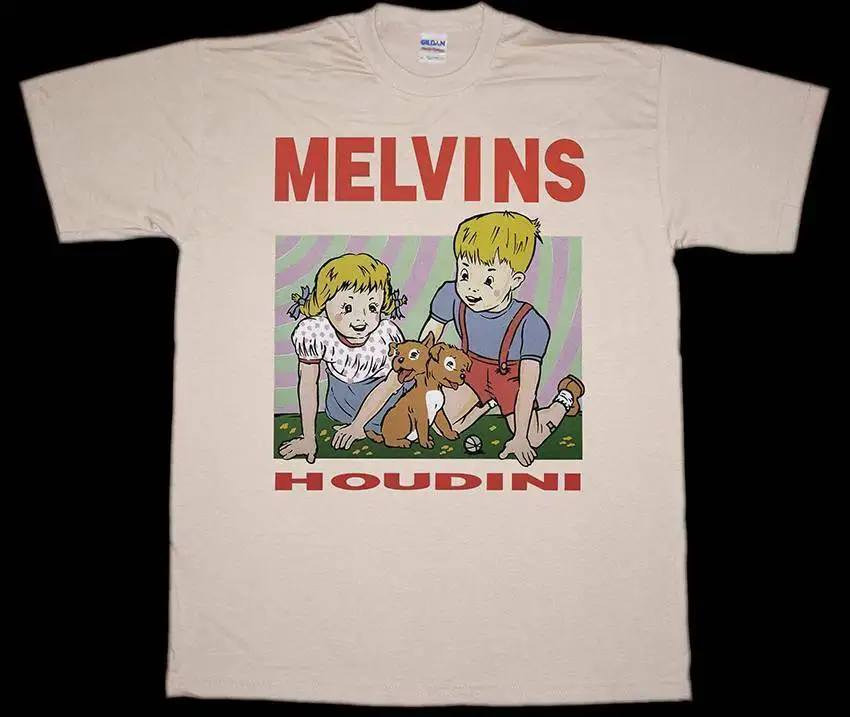 MELVINS HOUDINI SLUDGE METAL STONER ROCK FANTOMAS новая футболка натурального цвета | Мужская одежда