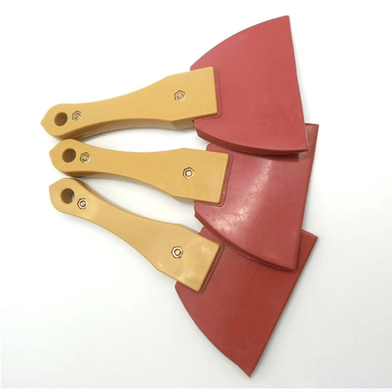 Rubber Putty Knives Home Decor 18x9.7x1.6cm Triangle Shaped High Quality ABS Handle Filmed Paint Scraper Tool Shovel